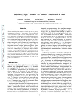 Explaining Object Detectors via Collective Contribution of Pixels