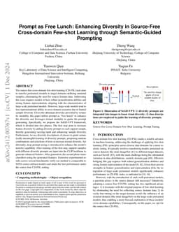 Prompt as Free Lunch: Enhancing Diversity in Source-Free Cross-domain
  Few-shot Learning through Semantic-Guided Prompting
