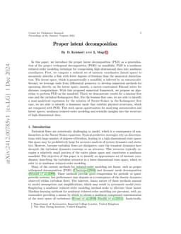 Proper Latent Decomposition