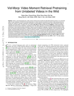 Vid-Morp: Video Moment Retrieval Pretraining from Unlabeled Videos in
  the Wild