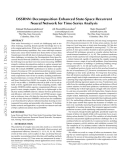 DSSRNN: Decomposition-Enhanced State-Space Recurrent Neural Network for
  Time-Series Analysis