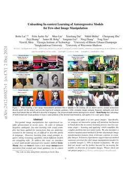 Unleashing In-context Learning of Autoregressive Models for Few-shot
  Image Manipulation