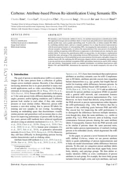 Cerberus: Attribute-based person re-identification using semantic IDs