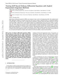 Training Stiff Neural Ordinary Differential Equations with Explicit
  Exponential Integration Methods