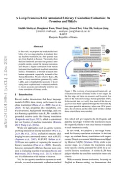 A 2-step Framework for Automated Literary Translation Evaluation: Its Promises and Pitfalls