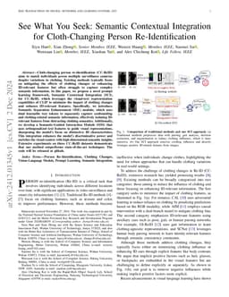 See What You Seek: Semantic Contextual Integration for Cloth-Changing
  Person Re-Identification
