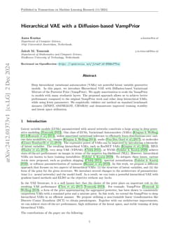 Hierarchical VAE with a Diffusion-based VampPrior
