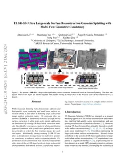 ULSR-GS: Ultra Large-scale Surface Reconstruction Gaussian Splatting with Multi-View Geometric Consistency