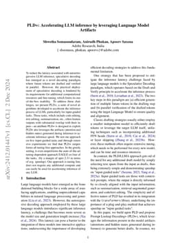 PLD+: Accelerating LLM inference by leveraging Language Model Artifacts