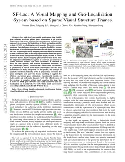 SF-Loc: A Visual Mapping and Geo-Localization System based on Sparse
  Visual Structure Frames