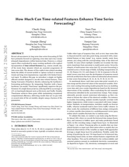 How Much Can Time-related Features Enhance Time Series Forecasting?