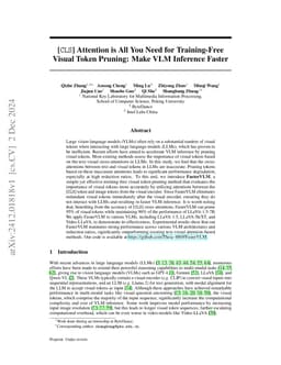 Beyond Text-Visual Attention: Exploiting Visual Cues for Effective Token Pruning in VLMs