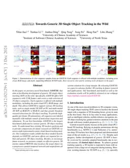 GSOT3D: Towards Generic 3D Single Object Tracking in the Wild