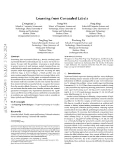 Learning from Concealed Labels