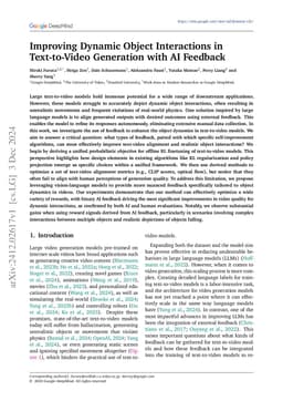 Improving Dynamic Object Interactions in Text-to-Video Generation with
  AI Feedback