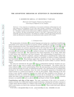 The Asymptotic Behavior of Attention in Transformers