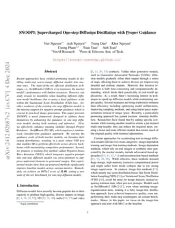 SNOOPI: Supercharged One-step Diffusion Distillation with Proper
  Guidance