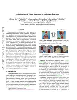Diffusion-based Visual Anagram as Multi-task Learning