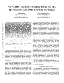 An ADHD Diagnostic Interface Based on EEG Spectrograms and Deep Learning
  Techniques