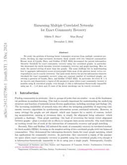 Harnessing Multiple Correlated Networks for Exact Community Recovery