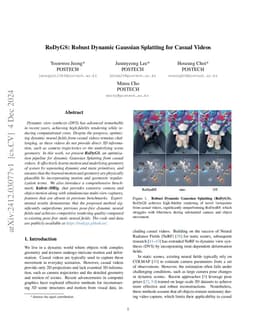 RoDyGS: Robust Dynamic Gaussian Splatting for Casual Videos