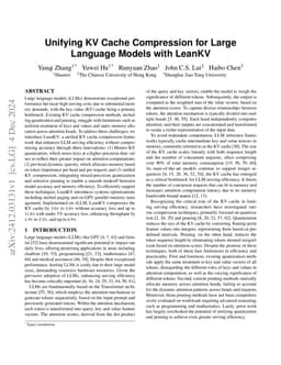 Unifying KV Cache Compression for Large Language Models with LeanKV