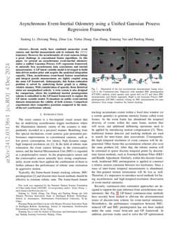 Asynchronous Event-Inertial Odometry using a Unified Gaussian Process
  Regression Framework