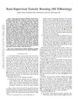 Semi-Supervised Transfer Boosting (SS-TrBoosting)