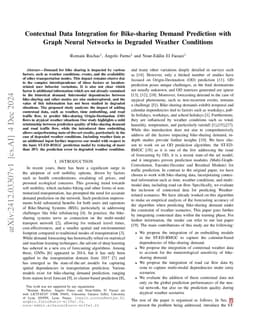 Contextual Data Integration for Bike-sharing Demand Prediction with
  Graph Neural Networks in Degraded Weather Conditions