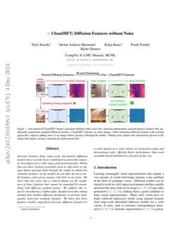 CleanDIFT: Diffusion Features without Noise