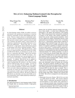 MegaCOIN: Enhancing Medium-Grained Color Perception for Vision-Language
  Models