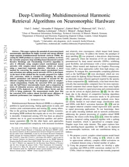 Deep-Unrolling Multidimensional Harmonic Retrieval Algorithms on
  Neuromorphic Hardware