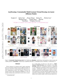 AnyDressing: Customizable Multi-Garment Virtual Dressing via Latent Diffusion Models