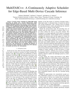 MultiTASC++: A Continuously Adaptive Scheduler for Edge-Based
  Multi-Device Cascade Inference