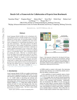 Bench-CoE: a Framework for Collaboration of Experts from Benchmark