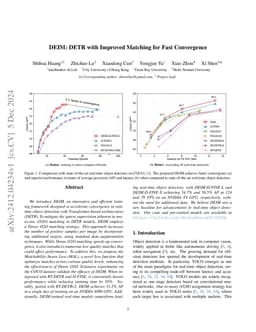 DEIM: DETR with Improved Matching for Fast Convergence