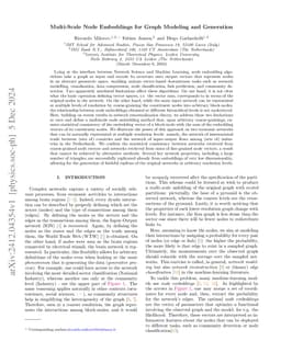 Multi-Scale Node Embeddings for Graph Modeling and Generation