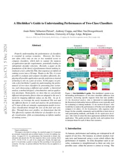 A Hitchhiker's Guide to Understanding Performances of Two-Class Classifiers