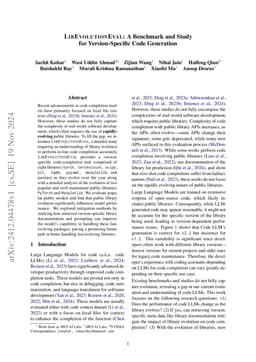 LibEvolutionEval: A Benchmark and Study for Version-Specific Code
  Generation