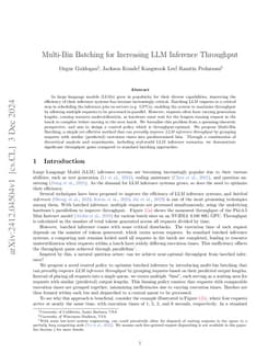 Multi-Bin Batching for Increasing LLM Inference Throughput