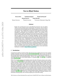 Text to Blind Motion