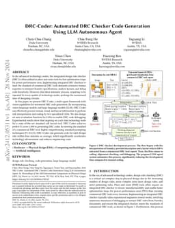 DRC-Coder: Automated DRC Checker Code Generation Using LLM Autonomous
  Agent
