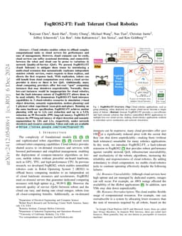 FogROS2-FT: Fault Tolerant Cloud Robotics