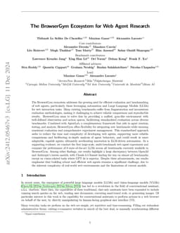 The BrowserGym Ecosystem for Web Agent Research