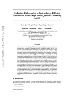 Evaluating Hallucination in Text-to-Image Diffusion Models with
  Scene-Graph based Question-Answering Agent