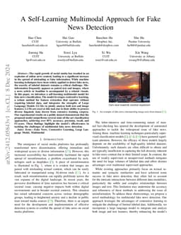 A Self-Learning Multimodal Approach for Fake News Detection