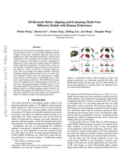 MVReward: Better Aligning and Evaluating Multi-View Diffusion Models
  with Human Preferences