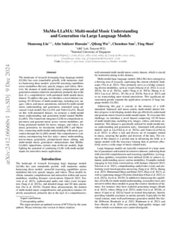 MuMu-LLaMA: Multi-modal Music Understanding and Generation via Large
  Language Models