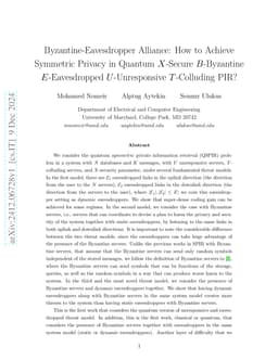 Byzantine-Eavesdropper Alliance: How to Achieve Symmetric Privacy in
  Quantum $X$-Secure $B$-Byzantine $E$-Eavesdropped $U$-Unresponsive
  $T$-Colluding PIR?