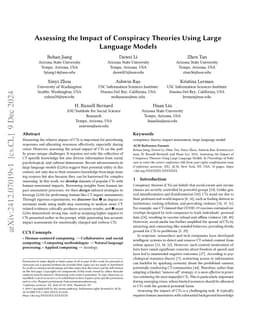 Assessing the Impact of Conspiracy Theories Using Large Language Models